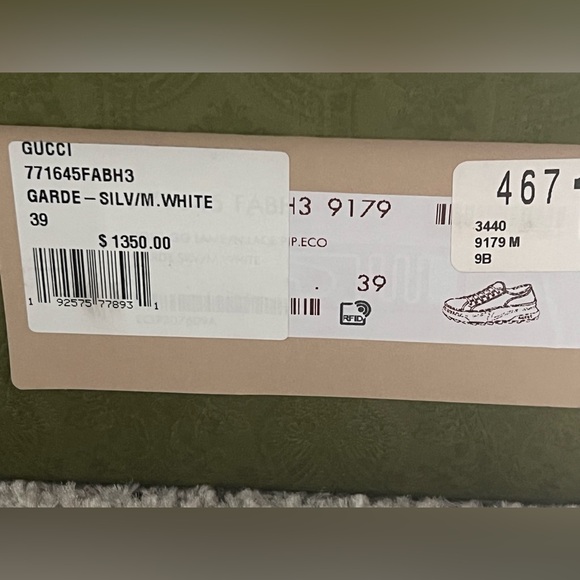 Gucci Garde Canvas GG Crystal Sneakers – Multicolor 1977| Size 39 (US 9) - Picture 7 of 9